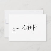Réponse de mariage minimaliste bohème script (Dos)