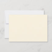 Réponse de mariage moderne écriture manuscrite or (Dos)