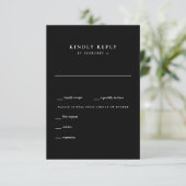 Réponse de Mariage Moderne Noir (Debout devant)