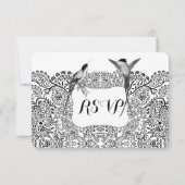 Réponse de mariage oiseau-mouche oiseaux d'amour (Dos)