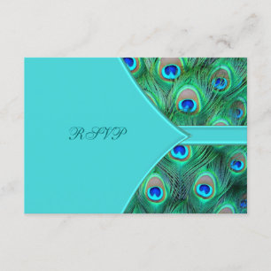 Réponse de mariage Paon Bleu Turquoise