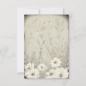 Réponse de mariage papillon sauvage rustique sépia (Dos)