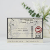 Réponse de mariage par billet de compagnie aérienn (Debout devant)