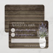 Réponse de mariage Respiration de Bébé et Lavande (Devant / Derrière)