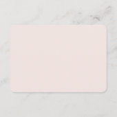 Réponse de mariage rose élégant (Dos)
