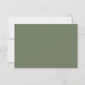 Réponse de mariage Rose Gold Florale (Dos)
