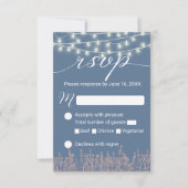Réponse de mariage rustique bleu poussiéreux lavan (Devant)