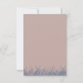 Réponse de mariage rustique bleu poussiéreux lavan (Dos)
