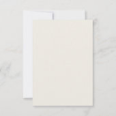 Réponse de mariage simple moderne beige RSVP (Dos)