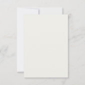 Réponse de mariage simple moderne crème RSVP (Dos)