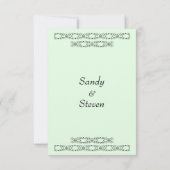 Réponse de mariage Simply Minty (Dos)