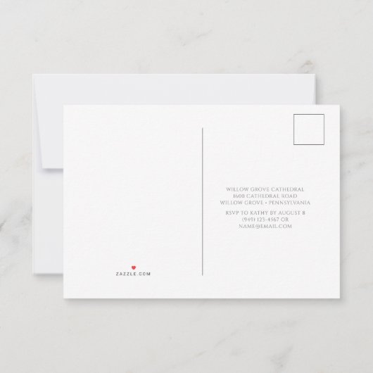 Réponse de mariage sur le thème de l'océan Toile B (Dos)