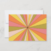 Réponse de mariage sur le thème rétro funky des an (Dos)