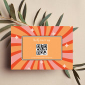 Réponse de mariage sur le thème rétro groovy des a