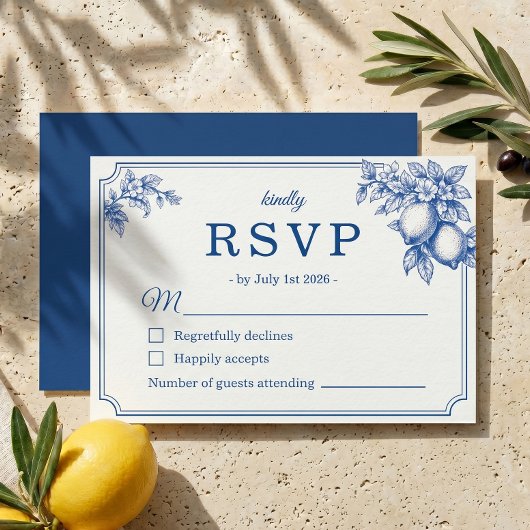 Réponse de mariage toile de bleu italien côtier