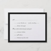 Réponse de mariage traditionnel avec liseré noir b (Dos)