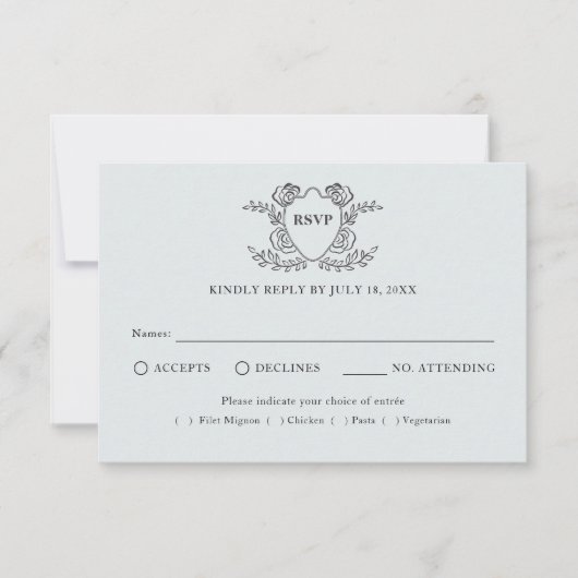Réponse de mariage traditionnelle avec écriture de (Devant)