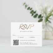 Réponse de mariage traditionnelle et par code QR  (Debout devant)