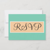 Réponse de mariage vert mousse de mer beige sable (Devant)