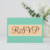 Réponse de mariage vert mousse de mer beige sable (Debout devant)