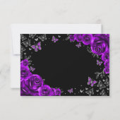 Réponse de Quinceanera Argent Violet (Dos)