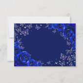 Réponse de Quinceanera Bleu Royal Argent (Dos)