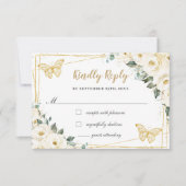 Réponse de Quinceañera Princesse Fleurs Blanches I (Devant)