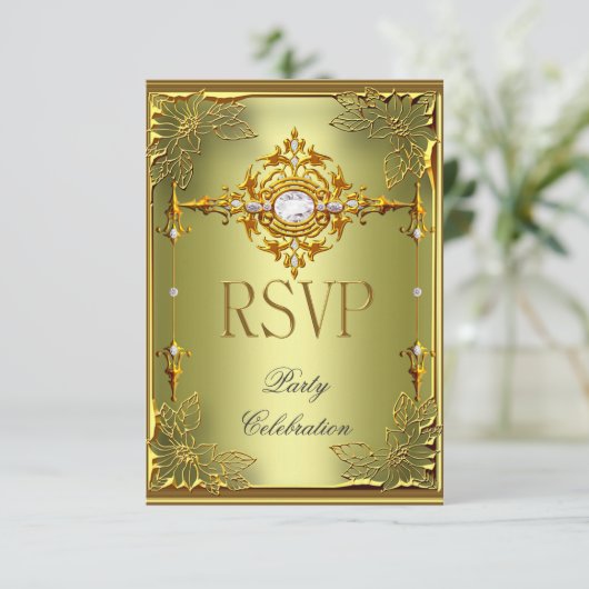 Réponse de réponse RSVP Elite Avocado Green Gold (Debout devant)