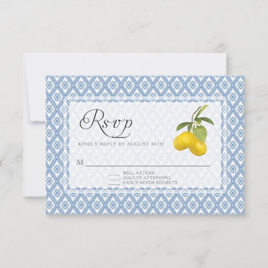 Réponse de RSVP BOHO Rustique Lemon Trellis Floral (Devant)