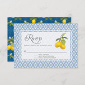 Réponse de RSVP BOHO Rustique Lemon Trellis Floral (Devant / Derrière)