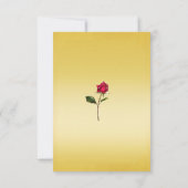 Réponse de RSVP pour la soirée Rose Jaune & Or Élé (Dos)