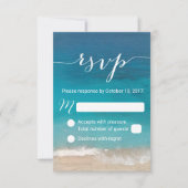 Réponse de script classique RSVP de mariage de pla (Devant)