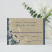 Réponse des fleurs sauvages et Mariages Burlap (Debout devant)