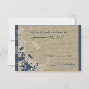 Réponse des fleurs sauvages et Mariages Burlap