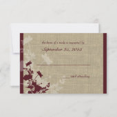 Réponse des fleurs sauvages et Mariages Burlap (Devant)