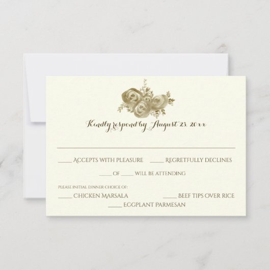 Réponse des Mariages des forêts florales (Devant)