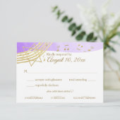 Réponse du Bat mitzvah de musique Purple Gold (Debout devant)