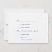 Réponse du mariage à la dentelle ovale rose RSVP (Dos)