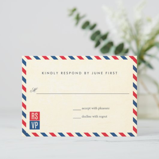 Réponse du Mariage Airmail (Debout devant)