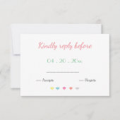 Réponse du Mariage amusant et brillant CARTE RSVP (Devant)