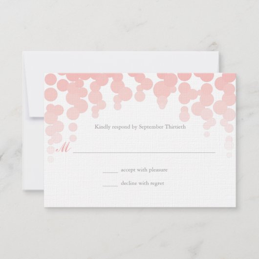 Réponse du Mariage Confetti (Devant)