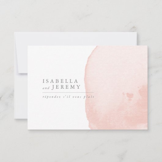 Réponse du mariage d'aquarelle (Devant)