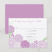 Réponse du Mariage de fleurs de printemps (Devant / Derrière)