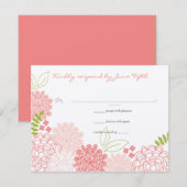 Réponse du Mariage de fleurs de printemps (Devant / Derrière)