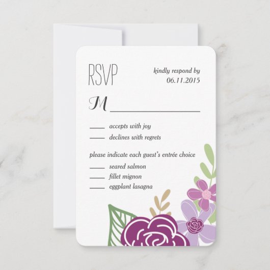 Réponse du Mariage de fleurs radioactives / Cartes (Devant)