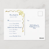 Réponse du Mariage de la carte postale MacBeth Tar (Dos)