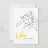 Réponse du mariage de la fleur d'agrumes jaune cit (Devant)