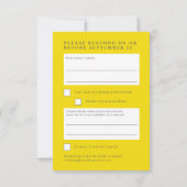 Réponse du mariage de la fleur d'agrumes jaune cit (Dos)