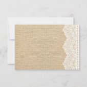 Réponse du Mariage de typographie rustique RSVP (Dos)