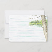 Réponse du Mariage du lac Watercolor (Dos)
